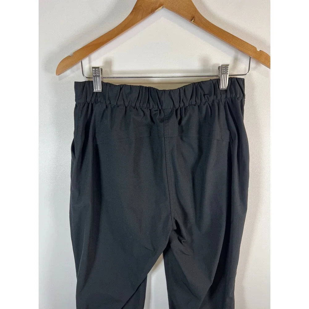 Lululemon Lab‎ Black Tapered Jogger Pants Size 29 Elastic Cuff Commuter Travel